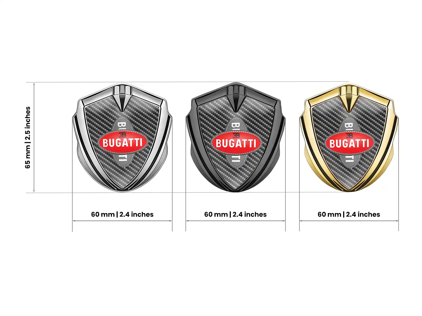 Bugatti Bombé Emblème Badge Modulable Force Pro
